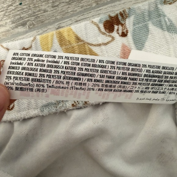 Disney Knit Pajama Shorts for Women Vintage Look Floral Size 2X Elastic Band - Picture 6 of 6